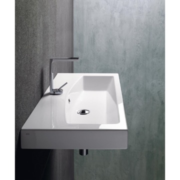 Bathroom Vanities Outlet on Wall Mounted  Vessel  Or Self Rimming Bathroom Sink 758211 Gsi 758211