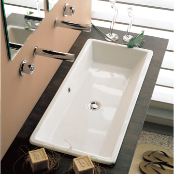 Rectangular Bathroom Sinks on Bathroom Sink From The Scarabeo Gaia Collection